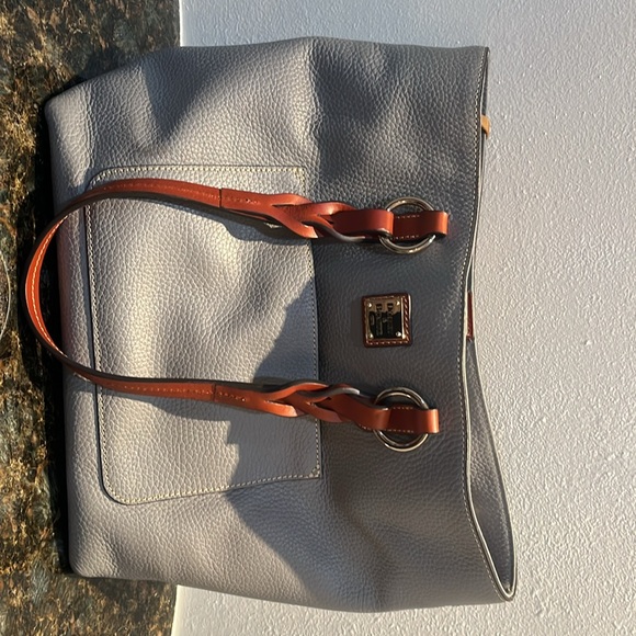 Dooney & Bourke Pebble Grain Tote Grey - Picture 2 of 7